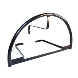 Suporte Fixo em Metal Meia Lua para Mangueira | Preto