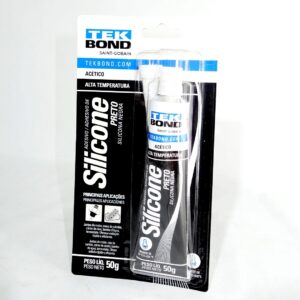 Silicone Acético Preto | Bisnaga 50g