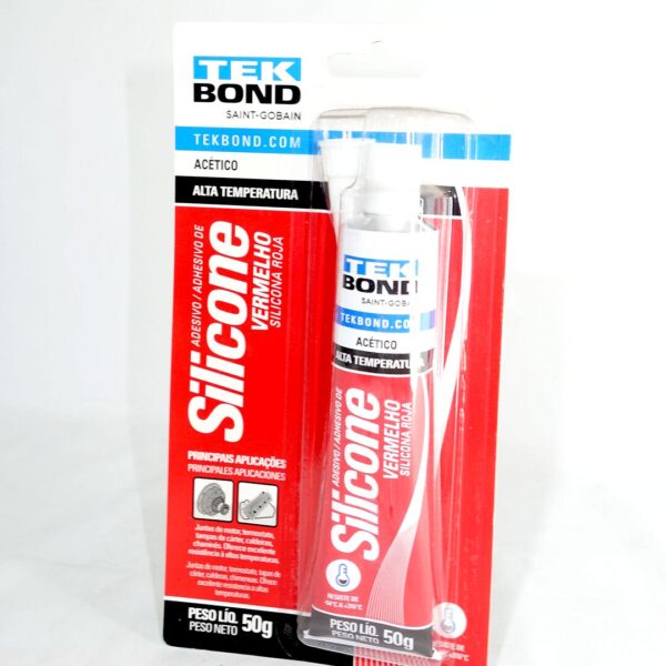 Silicone Acético Vermelho | 50g